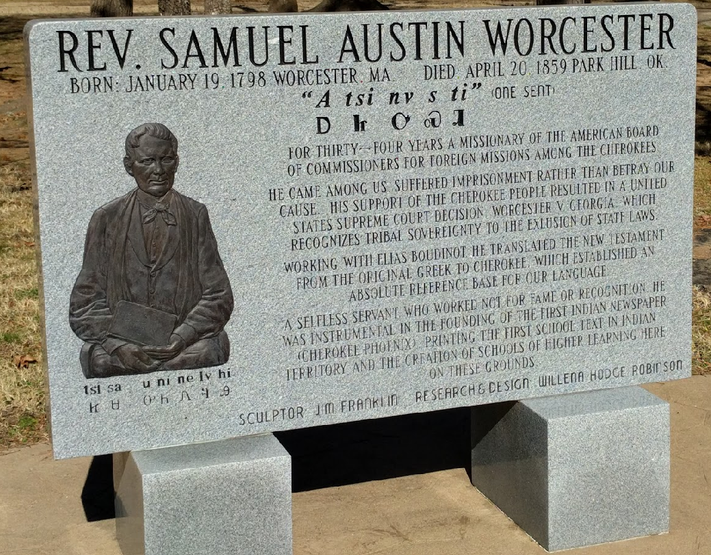 Memorial to Reverend Samuel Austin Worcester
